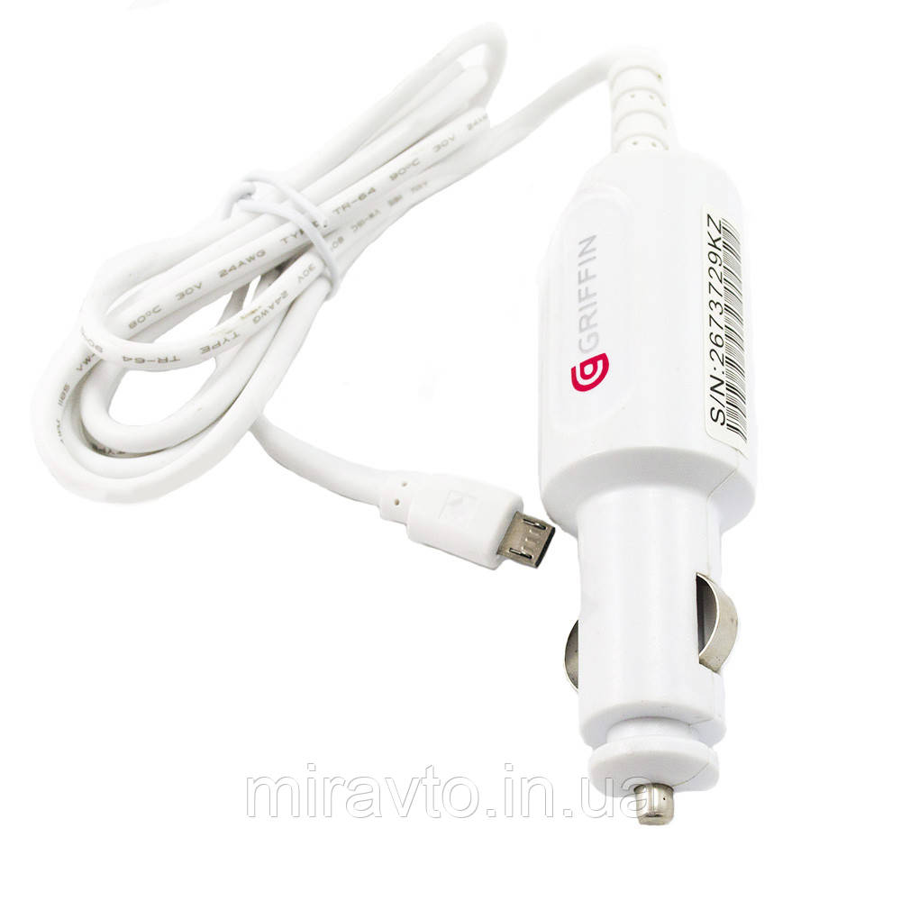 Зарядка MicroUSB провід "GRIFFIN/AWM" 2.1 А 1.5 м Original в кульку