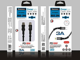 Кабель  Type-c /Micro USB Reddax RDX-394 1m 3.0A Black (Box)
