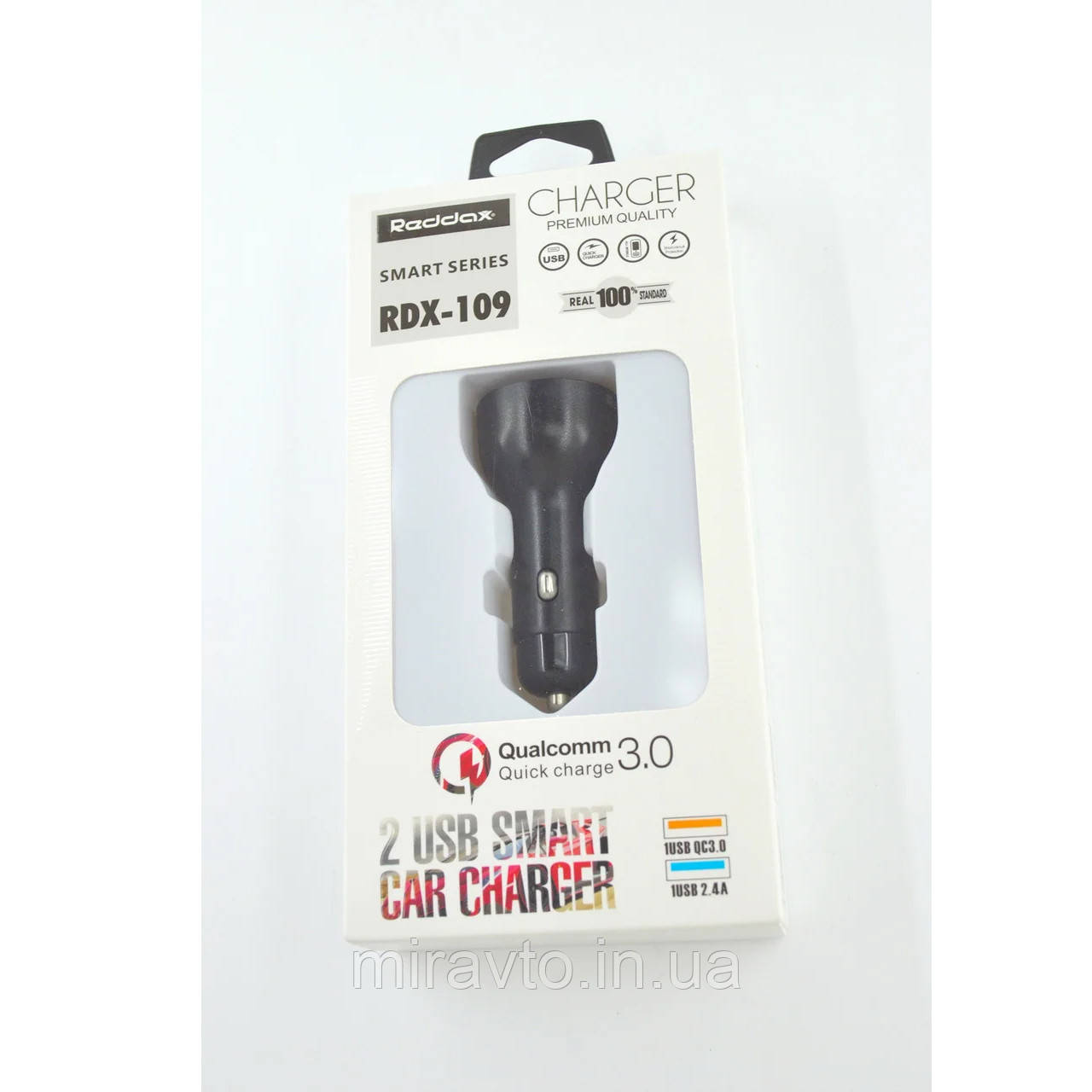Прикурка на 2*USB (2+1A) 12/24V Redax RDX-109 + кабель MicroUSB довга