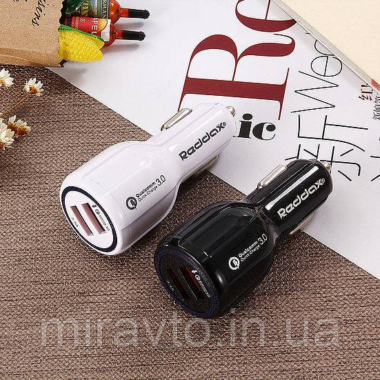 Прикурка на 2*USB (2+1A) 12/24V Redax RDX-111 довга Quick Charge 3.0, фото 1