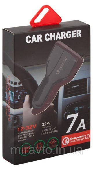 Прикурка на 4*USB (7100mA) UKC LZ-KC08 12/24V (4985) Black