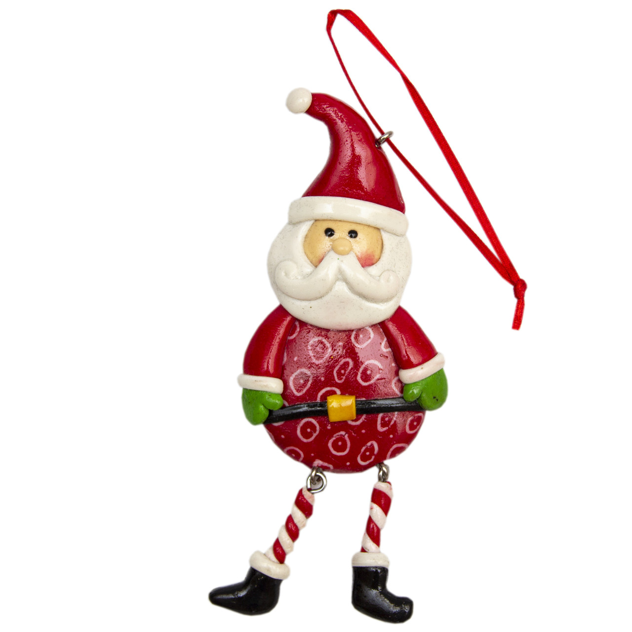 Новорічна ялинкова іграшка - фігурка Дід Мороз, 13 см, червоний, полірезин (001583-4), фото 1