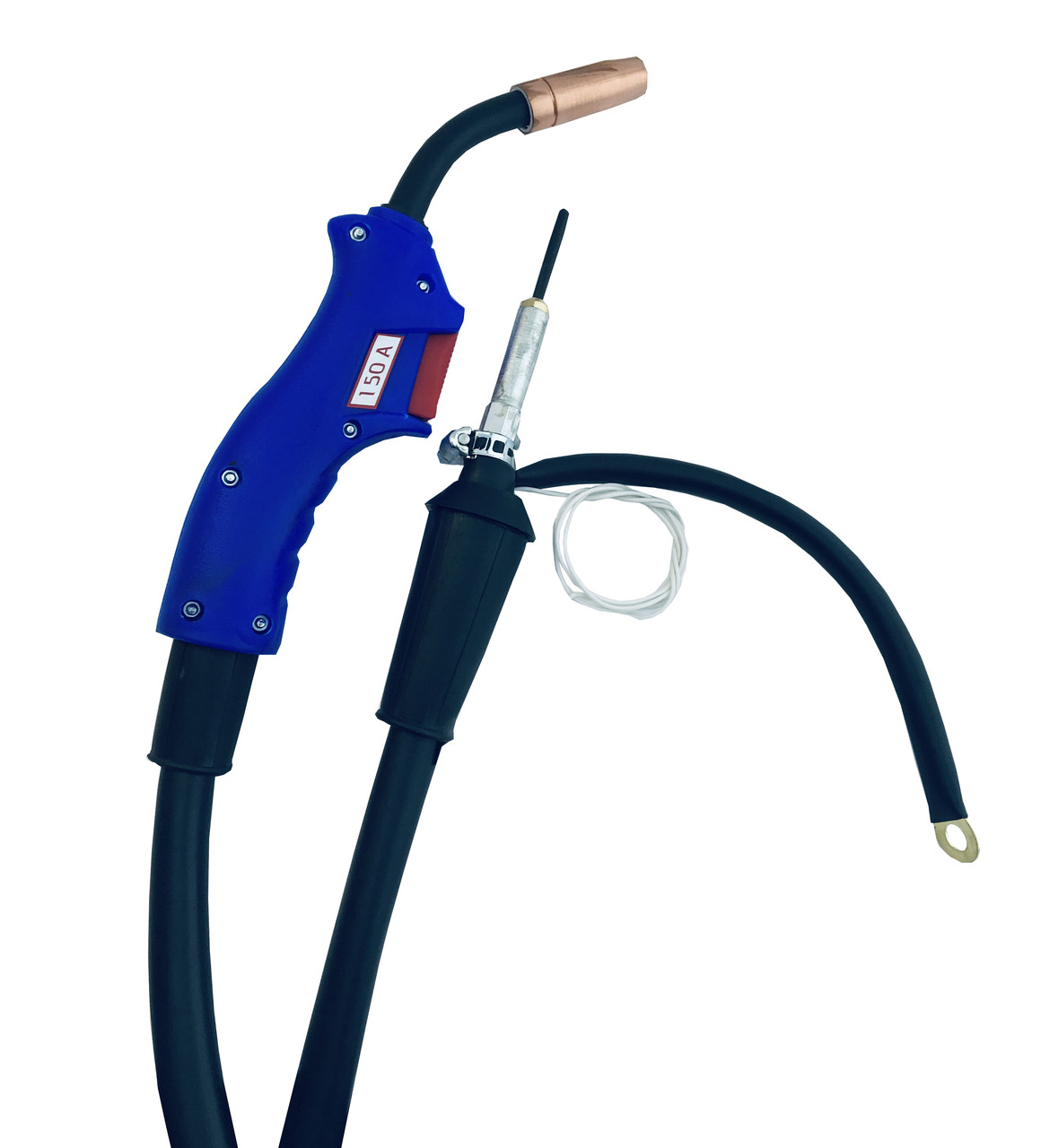 Зварювальний пальник ІСКРА MIG/MAG 150А, 2.5 м – Універсальний рукав для зварювання дротом 0,6-1 мм, фото 1