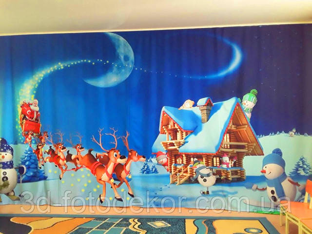 тканини для новорічних фото штор