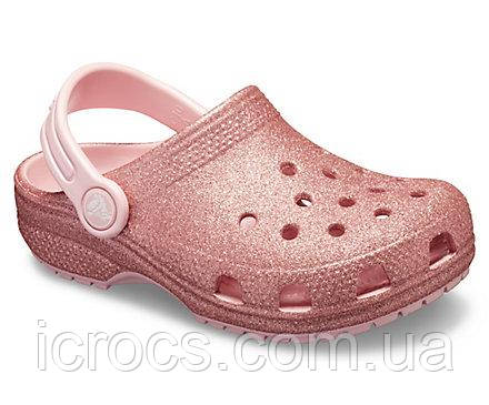 Crocs top glitter clog