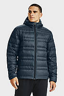 Мужской синий пуховик UA Armour Down Hooded Jacket 1342738-467