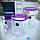 Набір банок для сипучих Luminarc Plano 3 шт. N3453 з фіолетовими кришками, фото 2