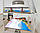 Вінілова наклейка на стіл Гори та Море 3Д декоративна плівка Пейзаж Блакитний 600*1200 мм, фото 3