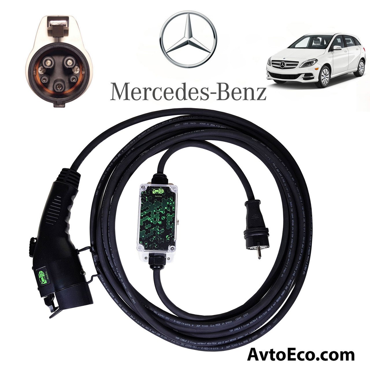 Зарядное устройство для электромобиля Mercedes-Benz B-class Electric Drive AutoEco J1772-16A - фото 1 - id-p639881826