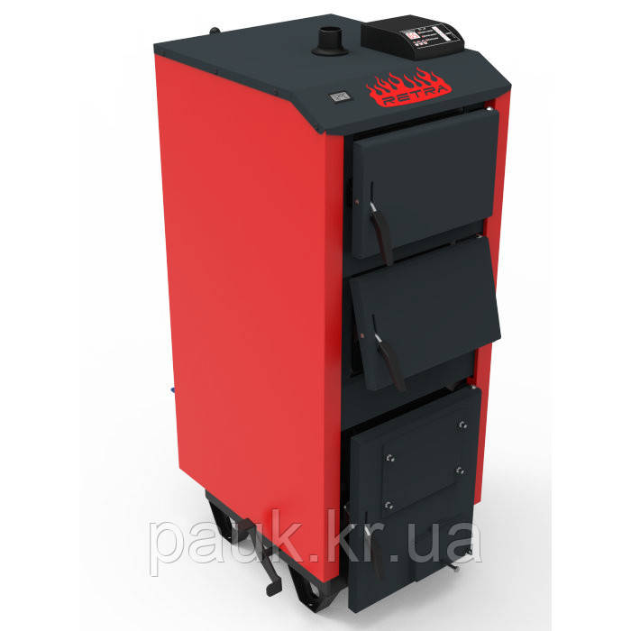 Котел твердопаливний 10 кВт Ретра-5М PLUS CLASSIC з автоматикою, 4 мм, фото 1