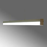 Лінійний підвісний алюмінієвий LED світильник 45 W Vela Sprint 1490 мм, фото 2