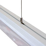 Лінійний підвісний алюмінієвий LED світильник 45 W Vela Sprint 1490 мм, фото 6