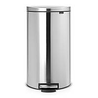 Відро для сміття з педаллю Brabantia Pedal Bin FlatBack 30 л Matt Steel Fingerprint Proof 482007