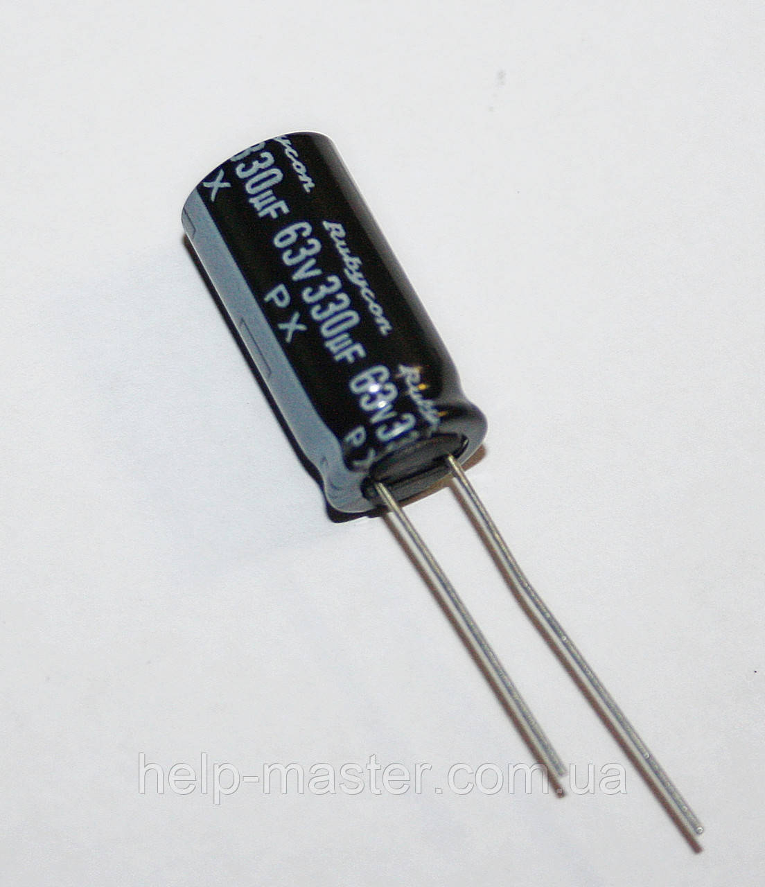 330 мкф-63v (105 °C) <PX> 10*20 Rubycon, фото 1