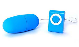 Віброяйце з бездротовим дистанційним пультом блакитний