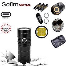 Ліхтар SOFIRN SP36 6000lm XPL2*4 USB TypeC+Акумулятор 18650*3, фото 2
