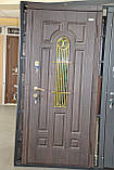 Вхідні двері до будинку Лучія зі склопакетом дуб бронза, фото 4