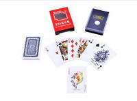 Пластиковые карты poker (54 шт) №395-4 Черная