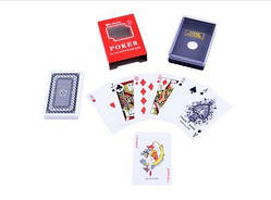 Пластикові картки poker (54 шт) №395-4 Чорна