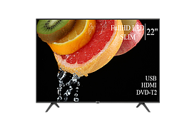 Сучасний Телевізор Hisense 22" FullHD T2 USB Гарантія 1 РІК!(1080р)