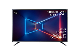 Сучасний Телевізор Sharp 52" Smart-TV ULTRA HD T2 USB Гарантія 1 РІК!