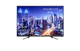 Сучасний Телевізор JVC 34"Smart-TV FullHD T2 USB Гарантія 1 РІК Android 13.0