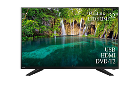 Сучасний Телевізор Toshiba 32" FullHD DVB-T2 USB Гарантія 1 РІК!