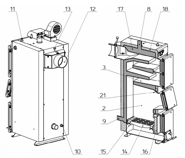 Картинка-2 Конструкція котлів Альтеп DUO UNI PLUS 15-38 кВт Конструкція котлів Альтеп DUO UNI PLUS 15-38 кВт Фото-2