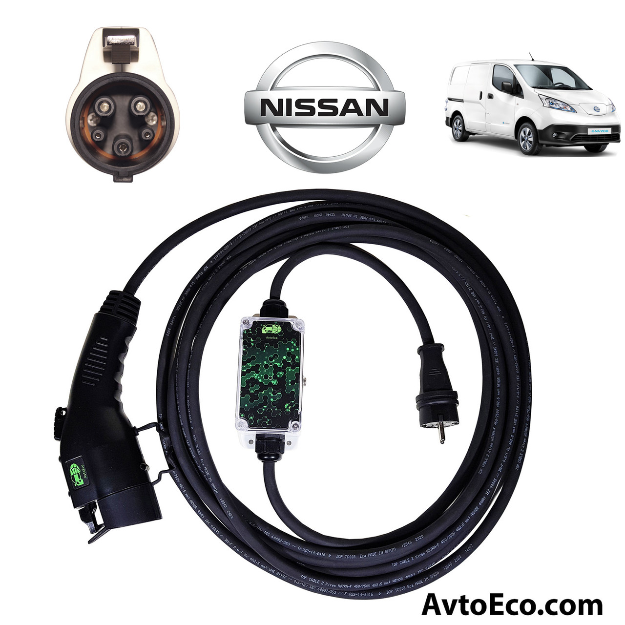 Зарядное устройство для электромобиля Nissan NV200 SE Van AutoEco J1772-16A - фото 1 - id-p638626342