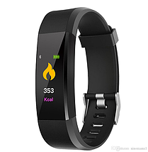 Фітнес браслет трекер Smart Band ID115 plus, Розумний спортивний смарт годинник для здоров'я з тонометром, крокоміром, фото 4