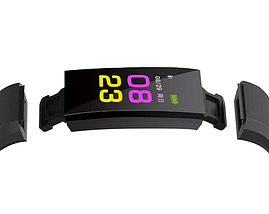 Фітнес браслет трекер Smart Band ID115 plus, Розумний спортивний смарт годинник для здоров'я з тонометром, крокоміром, фото 5