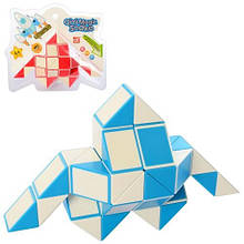 KMEQY555 Гра головоломка, змійка, 48блоков, 2цвета, в слюді, 21,5-19-8,5 см