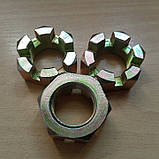 Гайка КАМАЗ, КрАЗ М33х1,5 корончатая реактивної тяги, фото 3