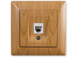 Розетка телефонна Gunsan Visage клен