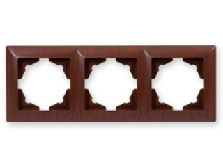 Рамка тримісна Gunsan Visage горіх