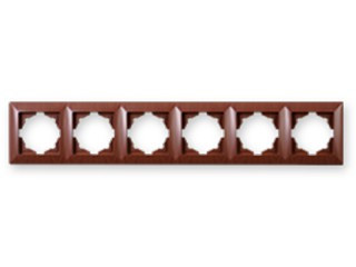 Рамка шестимісна Gunsan Visage горіх