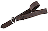 Ремінь 130 см "Портупея" поясний армійський портупейний офіцерський ремінь пояс (шкіряний, коричневий), фото 2