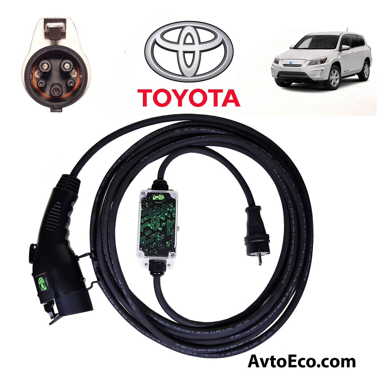 Зарядное устройство для электромобиля Toyota RAV4 EV AutoEco J1772-16A - фото 1 - id-p640061059