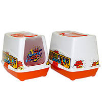 Moderna МОДЕРНУ ТРЕНДІ КЕТ ВІЗЕРУНОК закритий туалет для котів, 50х39х39 см