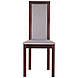 Стілець обідній натуральний дерев'яний з високою спинкою Бертон горіх темний/капучино AMF, фото 3