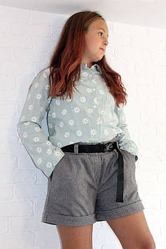 Шорти для дівчинки з поясом