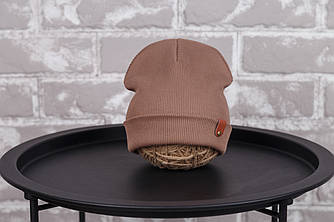 Демісезонна трикотажна шапка Grant пісочний MagBaby