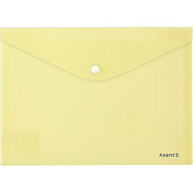 Папка на кнопці А5 Axent Pastelini жовта 1522-08-A