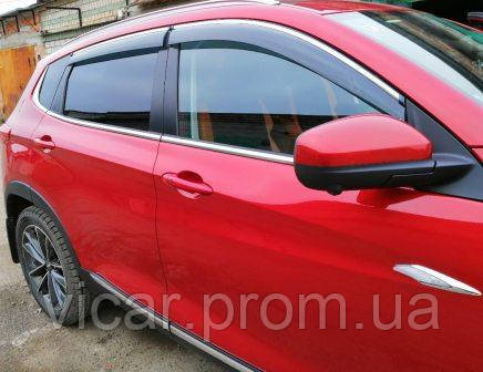 Ветровики с хромом Chery Tiggo 7 - фото 4 - id-p1256423309