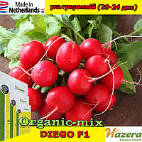 Насіння, редис ранній, ДІЙo F1 / DIEGO F1, 250 грамів, ТМ Hazera Seeds (Нідерланди)