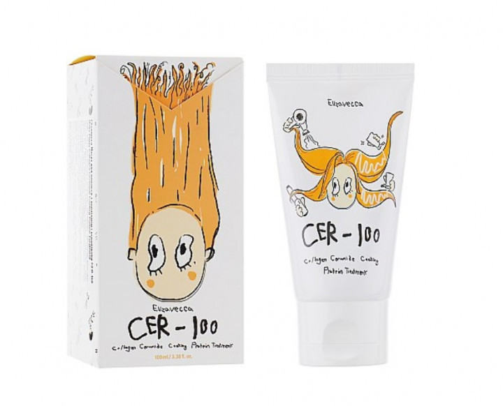 Маска для волосся з керамідами, протеїнами та колагеном ELIZAVECCA MILKY PIGGY COLLAGEN CERAMIDE COATING PROTEIN