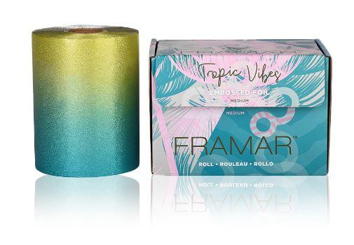 Фольга в рулоні з тисненням Framar "Тропічні флюїди" (98 м.)