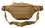 Сумка тактична поясна "бананка" койот S000083, фото 2