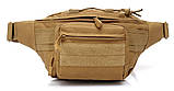 Сумка тактична поясна "бананка" койот S000083, фото 3