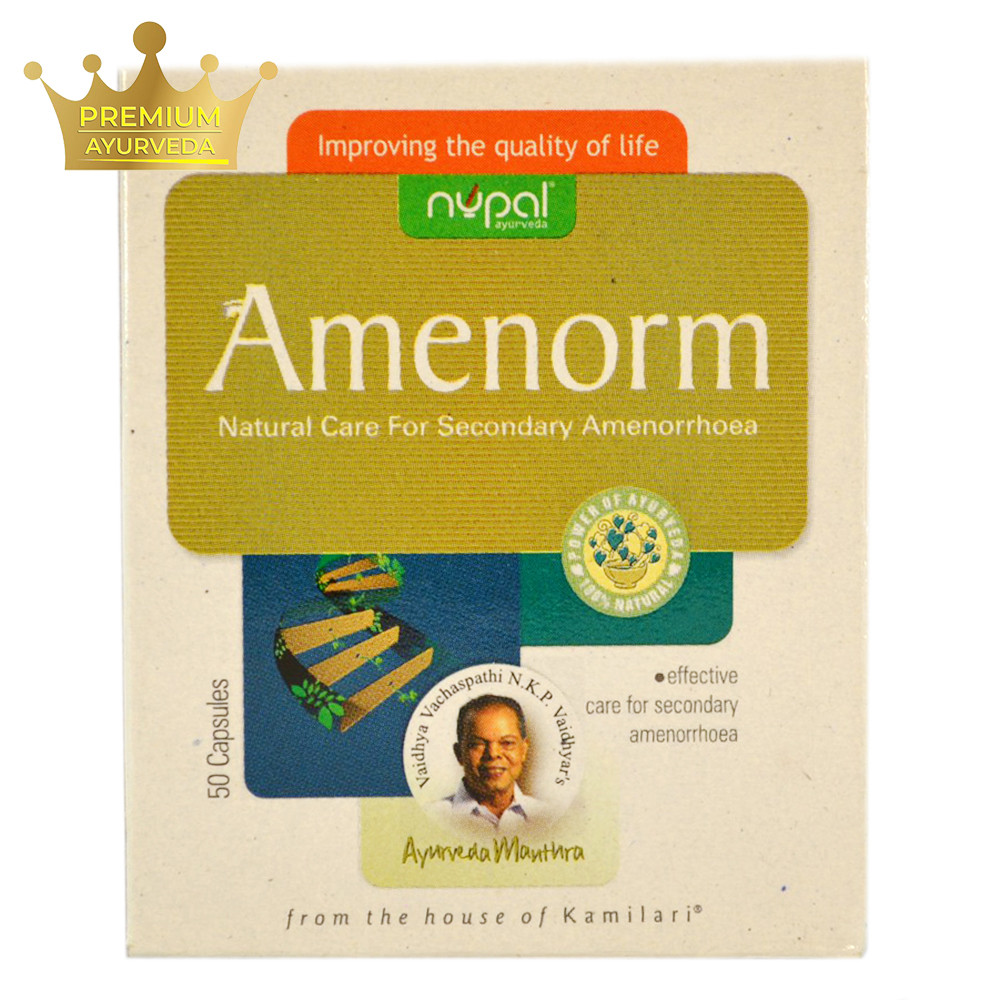 Аменорм (Amenorm, Nupal Remedies) — регулює менструальний цикл у жінок, від аменореї, 50 капсул